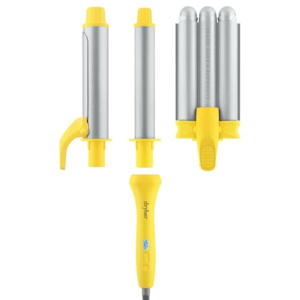 Drybar The Mixologist Interchangeable Styling Iron – 3-in-1 Tool for Waves & Curls