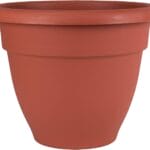 HC Companies 6" Caribbean Planter – Lightweight Plastic, Clay Color
