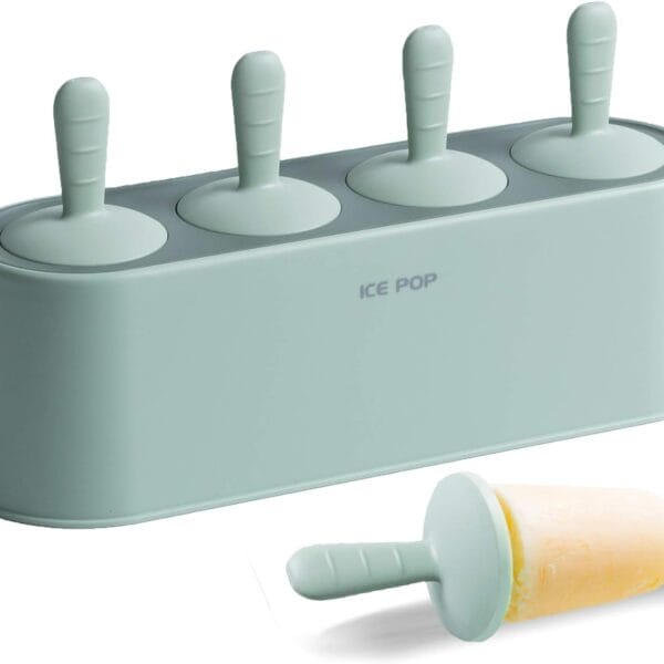 Silicone Popsicle Mold Set – 4-Piece, Easy-Release, Reusable
