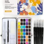 Grabie Watercolor Paint Set – 50 Colors with Detail Brush