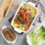 Sweejar Ceramic Baking Pan Set – 3-Piece Casserole Dishes, Black