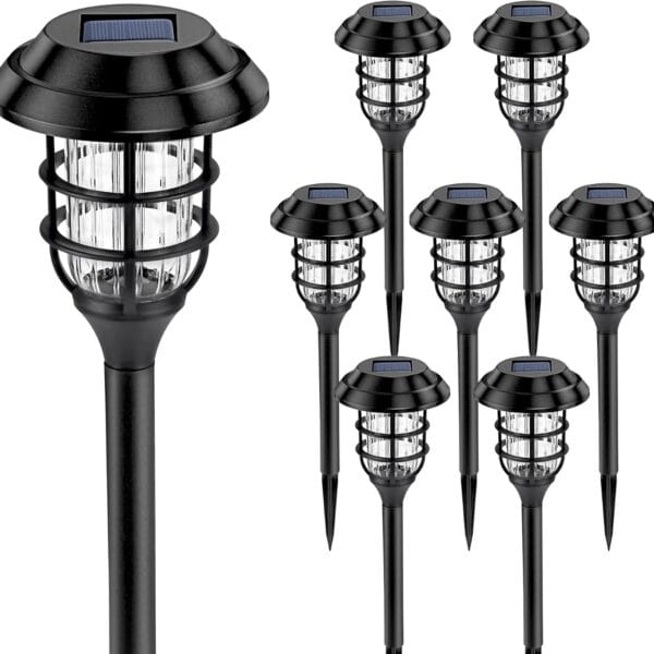 SOLPEX Solar Path Lights – Outdoor Waterproof LED, 8-Pack