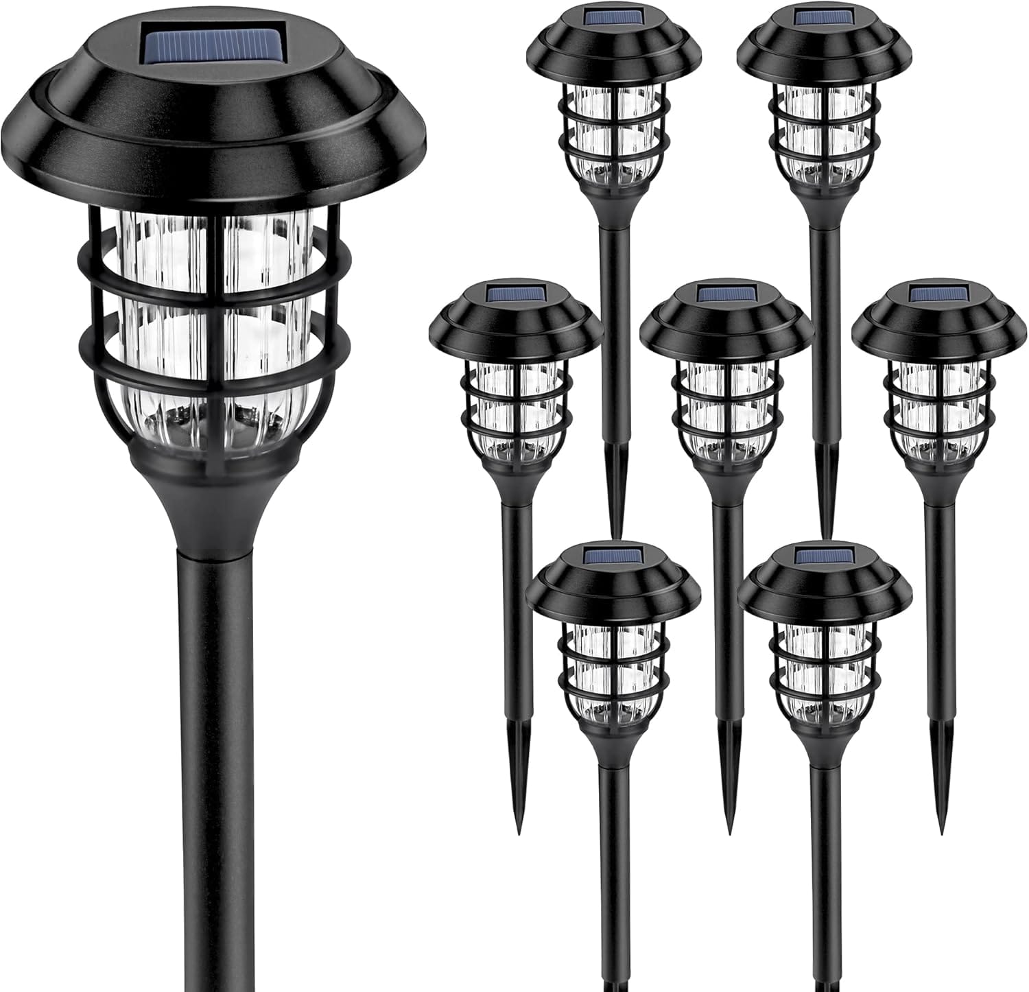 SOLPEX Solar Path Lights – Outdoor Waterproof LED, 8-Pack