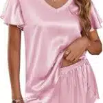 Ekouaer Satin Pajama Set – Soft & Stylish Sleepwear