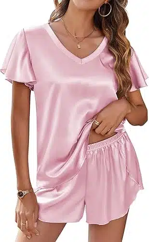 Ekouaer Satin Pajama Set – Soft & Stylish Sleepwear