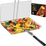 Extra Large Grill Basket – Stainless Steel, Folding BBQ Rack