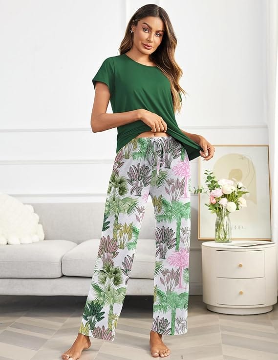 Ekouaer Women’s Pajama Set – Soft 2-Piece Lounge Sleepwear