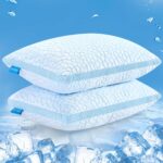 Double-Sided Cooling Pillow – Adjustable Memory Foam, Gel-Infused