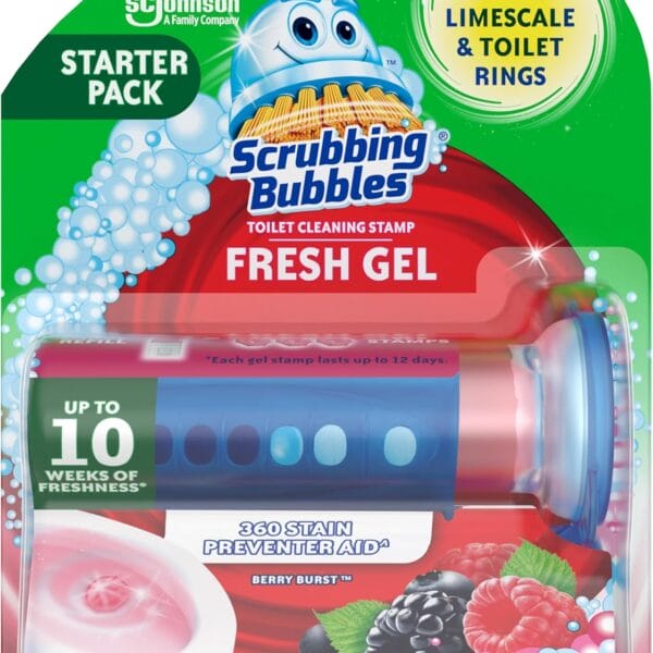 Scrubbing Bubbles Fresh Gel Stamps – Toilet Cleaner, 6 Ct