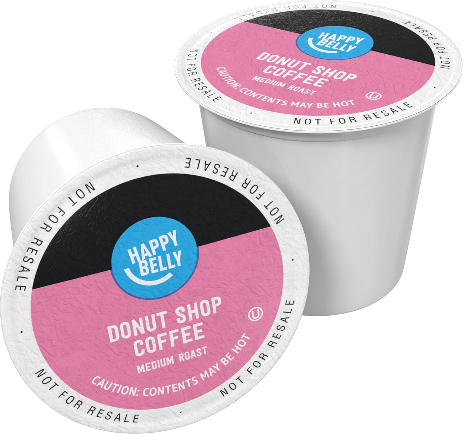 Happy Belly Medium Roast Coffee Pods – Donut Style, 100 Ct