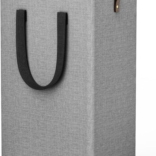 Collapsible Laundry Basket with Wheels – 80L Rolling Hamper with Handles