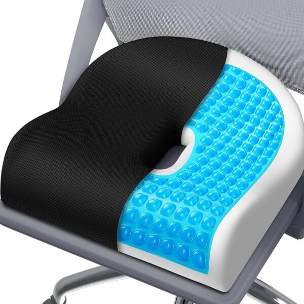 Memory Foam Seat Cushion – Tailbone & Sciatica Pain Relief