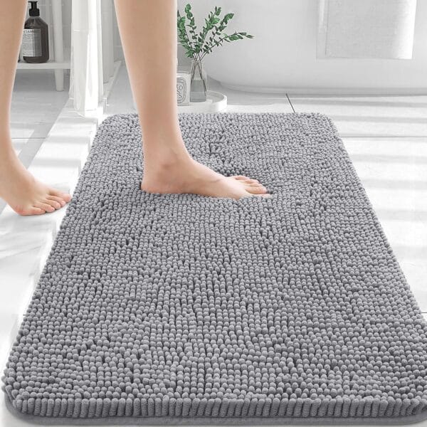Extra Soft Chenille Bath Rug – 30"x20", Absorbent & Quick-Dry