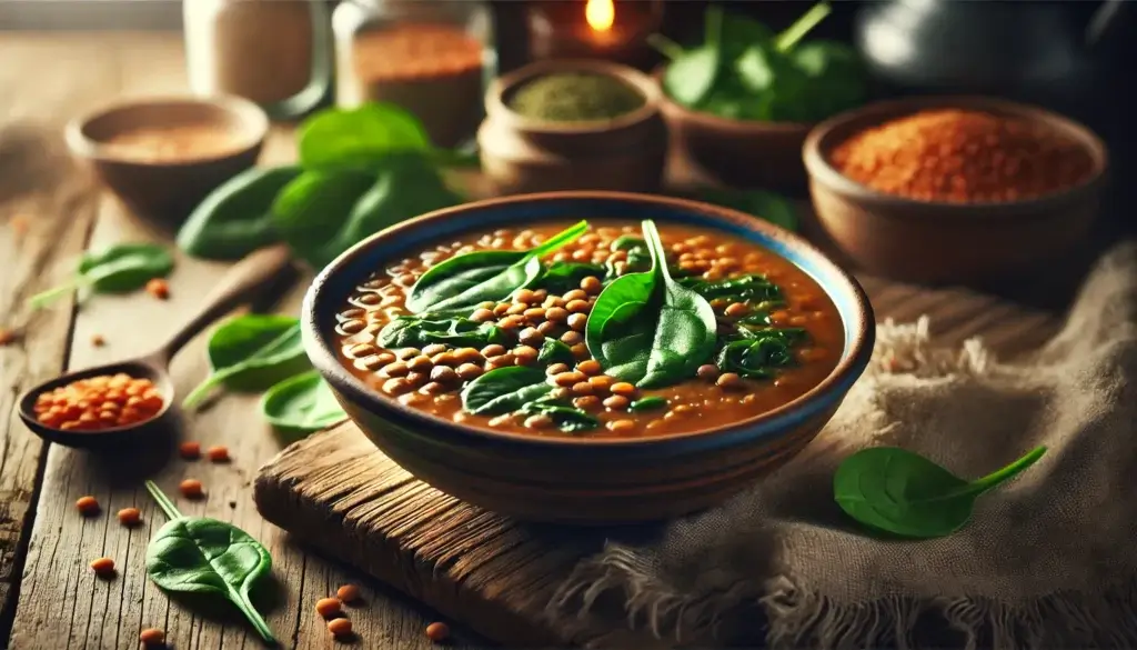 Healthy Lentil Soup Recipe, Lentils, Spinach Soup