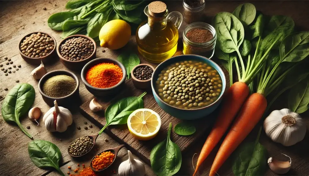Healthy Lentil Soup Recipe, Lentils, Spinach Soup
